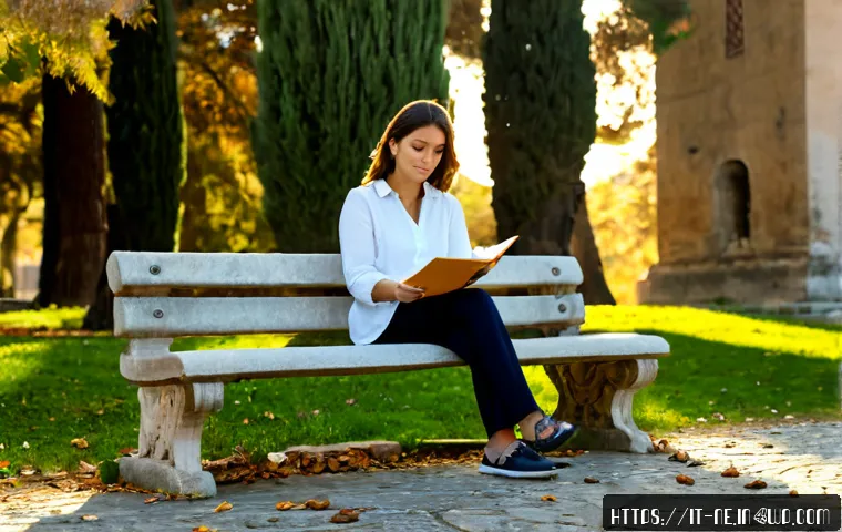 Home 12 삶의 목적 찾기에서의 실패의 가치 - Photorealistic Italian adult seated alone on a sunlit stone bench in a quiet Roman park after a disa...